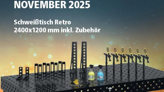 Sonderaktion Schweisstisch Retro 2400x1200x200 inkl. Zubehör