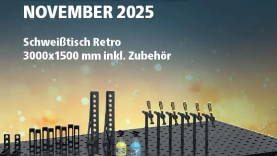 Sonderaktion Schweisstisch Retro 3000x1500x200 inkl. Zubehör