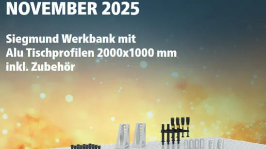 Sonderaktion Werkbank 2000x1000 inkl. Zubehör